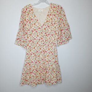 Lost + Wander floral babydoll dress size small